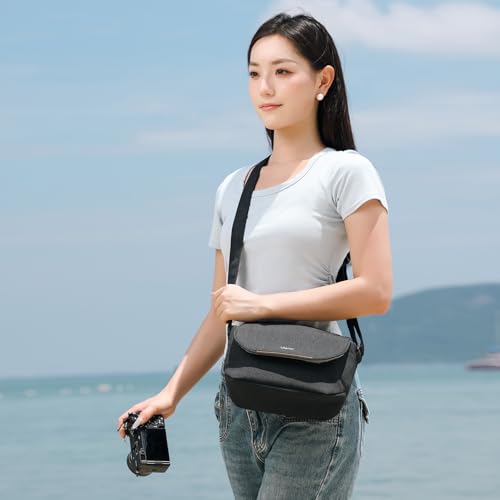 Ulanzi Camera Bag, Slr/Dslr Case Professional, Crossbody Photography Small Bag Fashion, Shoulder For Women And Men Compatible Sony Canon Nikon Mirrorless Waterproof Lightweight