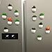 SUJING 1pcs Cute Succulent Plant Magnetic Refrigerator Magnets Cute Home Decor Refrigerator Stickers Creative Notice Message Magnetic Stickers Gift (D(1pcs))
