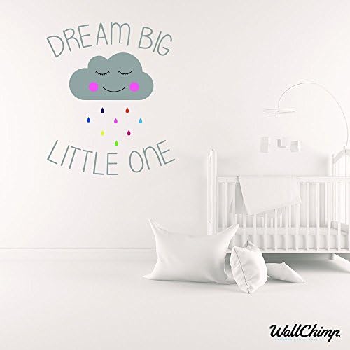 Dream Big Little One Coloured Wall Sticker 60cm x 70cm