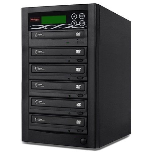 BestDuplicator 5 Target Standalone 24X CD/DVD Duplicator SATA DVDRW + Built-In 400GB HDD Storage