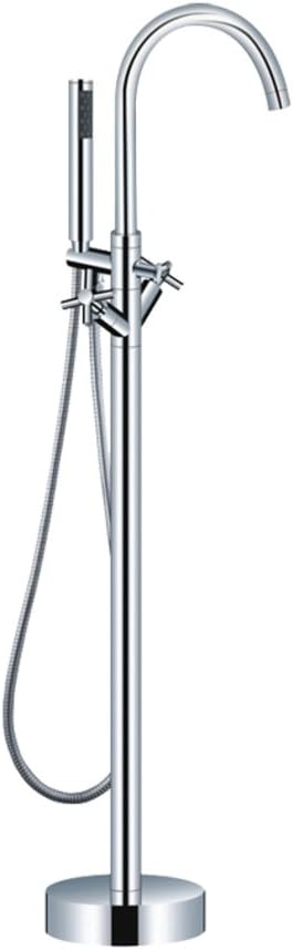European-Style Floor-Standing Bathtub Mixer/Constant hot and Cold Faucet/Copper Sprinkler Tank Side taps-A