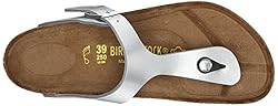 Birkenstock Women's Gizeh Thong Sandal, Silver, 43