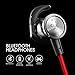 COOSII S7 Bluetooth Headphones, Wireless in Ear Earbuds with Mic and Magnetic Connection Sweatproof Earphones for Cell Phones Sport Running Workout Gym (Red)