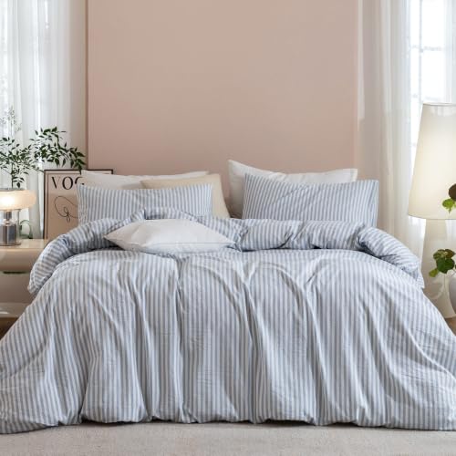 JIYUAN Washed Cotton Duvet Cover Set