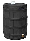 Good Ideas RW40-BLK Rain Wizard Rain Barrel 40-Gallon, Black