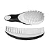 Coconut Essentials - Cradle Cap Brush and Comb Set - Infant Baby Boys Girls Perfect Shower Gift - Black and White