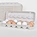 Blank Egg Cartons Bulk Pack of 25- One Dozen Egg Cartons With Labels Included