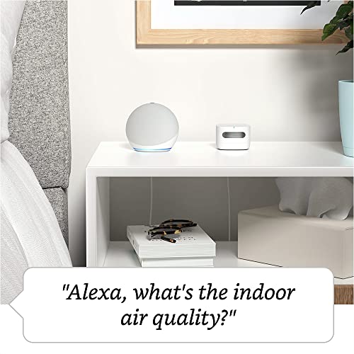 Amazon Smart Air Quality Monitor Know your air, Works with Alexa A Certified for Humans