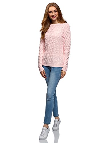 [- oodji Ultra Women's Textured Knit Pullover with Back Drawstrings  -]