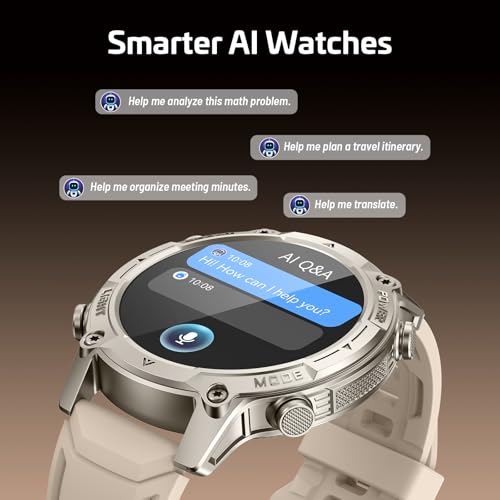 Smartwatch Men Women with GPS, Offline Maps & 6 Satellite Navigation System, 5ATM Waterproof, 21 Day Battery, AI Voice Assistant, 178 Sports Modes, Fitness Tracker with Heart Rate Monitor & Sleep Monitor for Android iOS