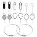 OOTSR Universal SIM Card Tray Eject Pins for All Smart-Phones, Different Stylish SIM Card Pin Ejector Removal Tool Needle Opener for Smart-Phones Such as iPhone Samsung HTC Sony Xperia Google etc.