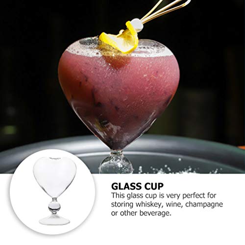 Cabilock Saft Gläser Herz Trinkgläser Cocktailgläser Wassergläser Saftgläser Glas Eisschalen Eisbecher Eisgläser… – Bild 7