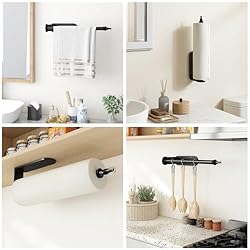 Fixwal Paper Towel Holder Under Cabinet with Spray
