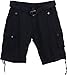 Studio 10 Mens Cargo Shorts with Snap Button Pockets and Double D Ring Belt