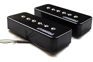 Wilkinson Black P90 Set Neck Bridge Guitar Pickups Set Soapbar Us Seller