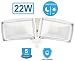 Amico 22W Dusk to Dawn LED Outdoor Lighting,LED Security Light 6000K IP65 Waterproof Dual Head Flood Light primary
