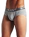 C-IN2 Core Men's Mid-Rise Briefs | Breathable Cotton, Supportive Pouch, All-Day Comfort, Modern and Sleek Fit -Grey Heather -Large