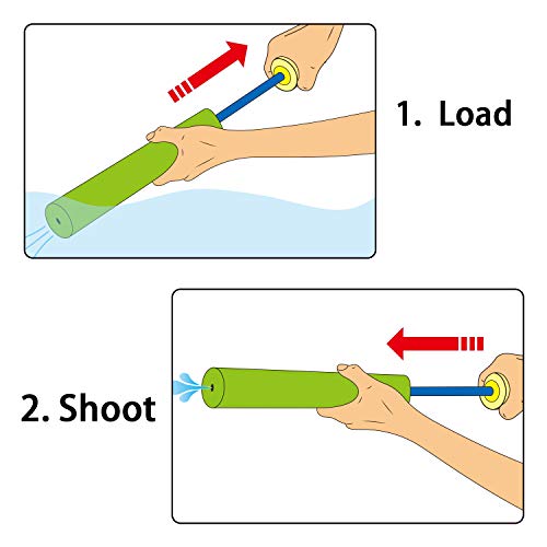 image for Fun-Here Water Shooter 9-Pack Pool Noodles 2 Styles Summer Toys Bulk W