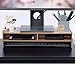Monitor Stand Riser, Wooden Heighten Shelf Rack Stand Holder with Storage Organizer for Display Screen Keyboard Base Bracket Desktop (Cherry Wood)thumb 1