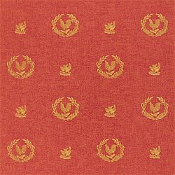 T958 - Thibaut Wallpaper - Pattern Name = Country Chicken Red