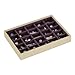 Stackers Jewelry Box | classic cream & purple criss cross