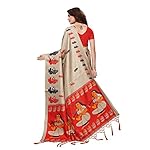 Anni Designer Indian Women's Khadi Silk Saree with Blouse Piece