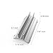 Vertical Laptop Stand, MacBook Holder Adjustable Size Desktop Space-Saving Notebook Holder Compatible with MacBook Air/Pro, Surface Pro, Samsung Notebooks and More (Sliver) (Sliver)