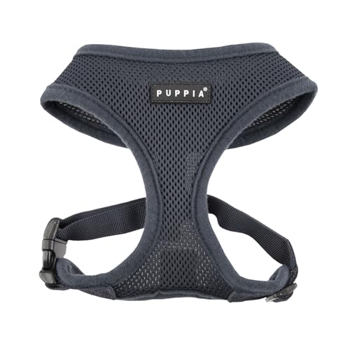 Authentic Puppia Soft Harness, Grey, XX-Large