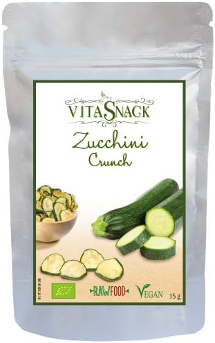 Vitasnack | 100% Organic Raw Zucchini Crunch | 5 x 15g (UK)