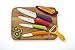 ON SALE Chef Made Easy Ceramic Knife Set 9 Piece - Kitchen Knives with Case (Knife Sheaths) - Add to Collection of Cutlery Kitchen Utensils - Use As Bread, Vegetable and Chef Knife - (Multi-Color Set)
