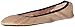 Sidekicks Foldable Ballet Flats with Carrying Case, Cream, Large