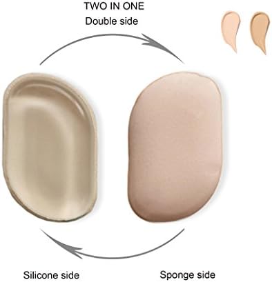 Makeup Blender &amp; Silicone Sponge,Two in One Makeup Sponge Wet&amp;Dry Sponge Blender,Reusable and Washable Latex -Works With Liquids, Powders, Creams by SNCOTO