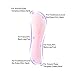 Top Plaza Gua Sha Scraping Massage Tool 100% Hand Made Natural Rose Quartz Jade Guasha Board SPA Acupuncture Therapy Massage Stones-Set of 5