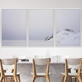 signwin 3 Piece Framed Canvas Wall Art Snow...