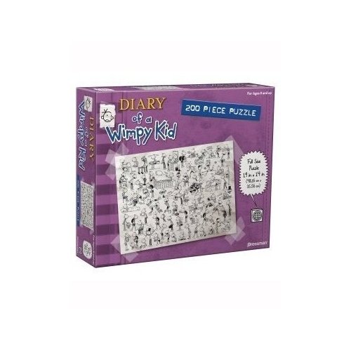 Diary of a Wimpy Kid 200 piece Book Five - Purple Puzzle by Pressman Toy