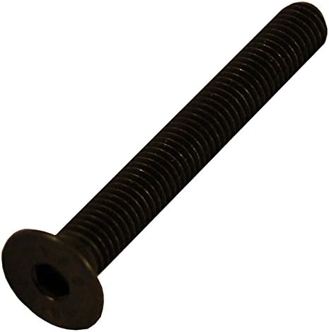 Metric M6 X 50mm Flat Head Socket Cap Screw; Black; Pack of 10