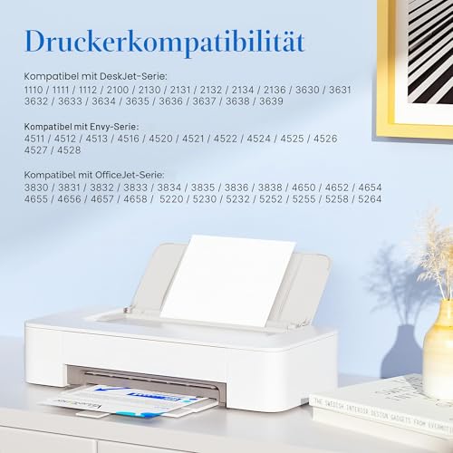 302XL 302 XL Multipack Printer Cartridges for HP 302 Printer Cartridges for HP Envy 4525 4520 4522 4523 4524 Officejet 3830 3831 3833 Deskjet 3630 3636 3638 1110 (Pack of 2) 302XL 30202 (XL)