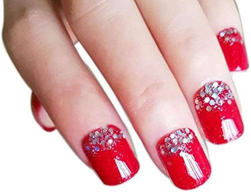 つけ爪レッドグリッターショートネイル仕上がり24個 箱入りクリスマス ビューティー B01qd768 楽器 音響機器 新作製品 世界最高品質人気 正規品送料無料 ネイル 100 品質保証 激安超特価
