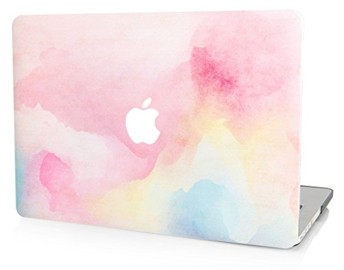 KEC MacBook Pro 13 Case 2017 & 2016 Plastic Hard Shell Cover A1706 / A1708 with/without Touch Bar Oil Painting (Rainbow Mist)