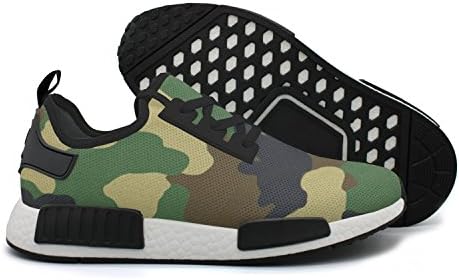 YHFJYT Men's Woodland Camo Casual Sneaker Breathable Mesh Flat Running Shoes