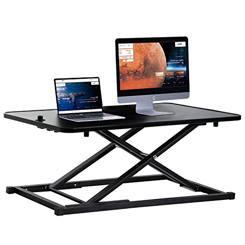 Buy 32" Platform Height Adjustable Standing Desk Riser Removable