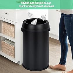 17 Gallon/65 Liter Stainless Steel Swing Top Trash