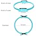 REEHUT Pilates Ring, 14” Power Magic Circle, Superior Unbreakable Pilates Resistance Ring with Dual Grip Handles for Full Body Toning, Exercise and Fitness (Blue)