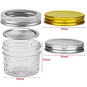 Mini Mason Jars Verones Mason Jars 4 Oz With Regular Lids Ideal