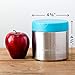 LunchBots Wide Thermal 16 oz. All Stainless Steel Bowl - Insulated Food Container Stays Hot 6 Hours or Cold for 12 Hours - Leak Proof Soup Jar for Portable Convenience - Aqua