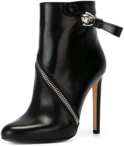 11センチメートル高いヒールアンクルブーツ パーティー結婚式日常生活のためのラウンド