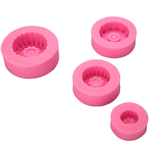 Kicode Cute Silicone Motorcycle Tires Shaped Cupcake Fondant Cake Mould Bakeware Decor Cake Molds Tools - Thumbnail 6