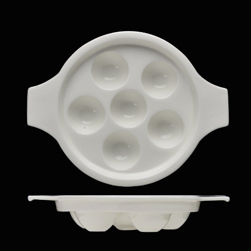Fortessa Fortaluxe SuperWhite Vitrified China Dinnerware, Basics Collection Escargot Round Baking Di - //medicalbooks.filipinodoctors.org