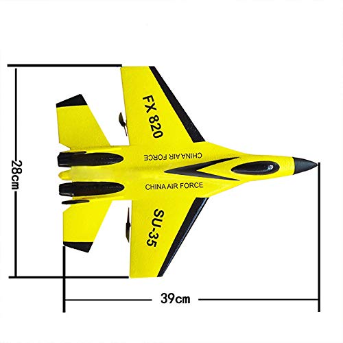 Wotryit SU-35 RC Remote Channel Remote Control Airplane, RC Plane Drone with 2.4GHZ Control Flying Paper Aircraft Toys Indoors & Outdoors Easy to Fly