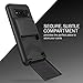 Galaxy S8 Plus Case, [Heavy Duty Drop Protection] Hybrid Card Slot Holder Wallet Cover [Shock Absorption Cover] for Samsung Galaxy S8 Plus by Lumion (D.Folder - Dark Silver)